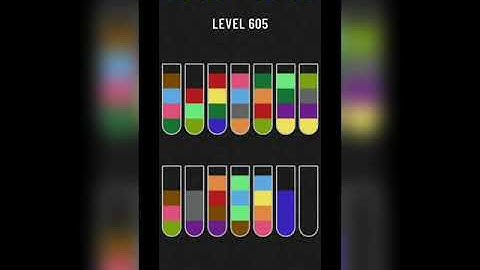 Water sort puzzle level 605