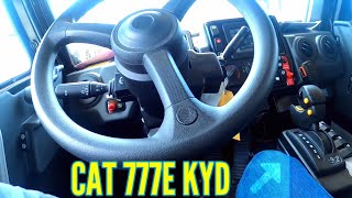 CATERPILLAR 777E KYD | View inside the cab operation