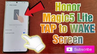 Honor Magic 5 Lite Activate Double-Tap to Wake| Simply Wakeup your screen  by Double Tapping it Resimi