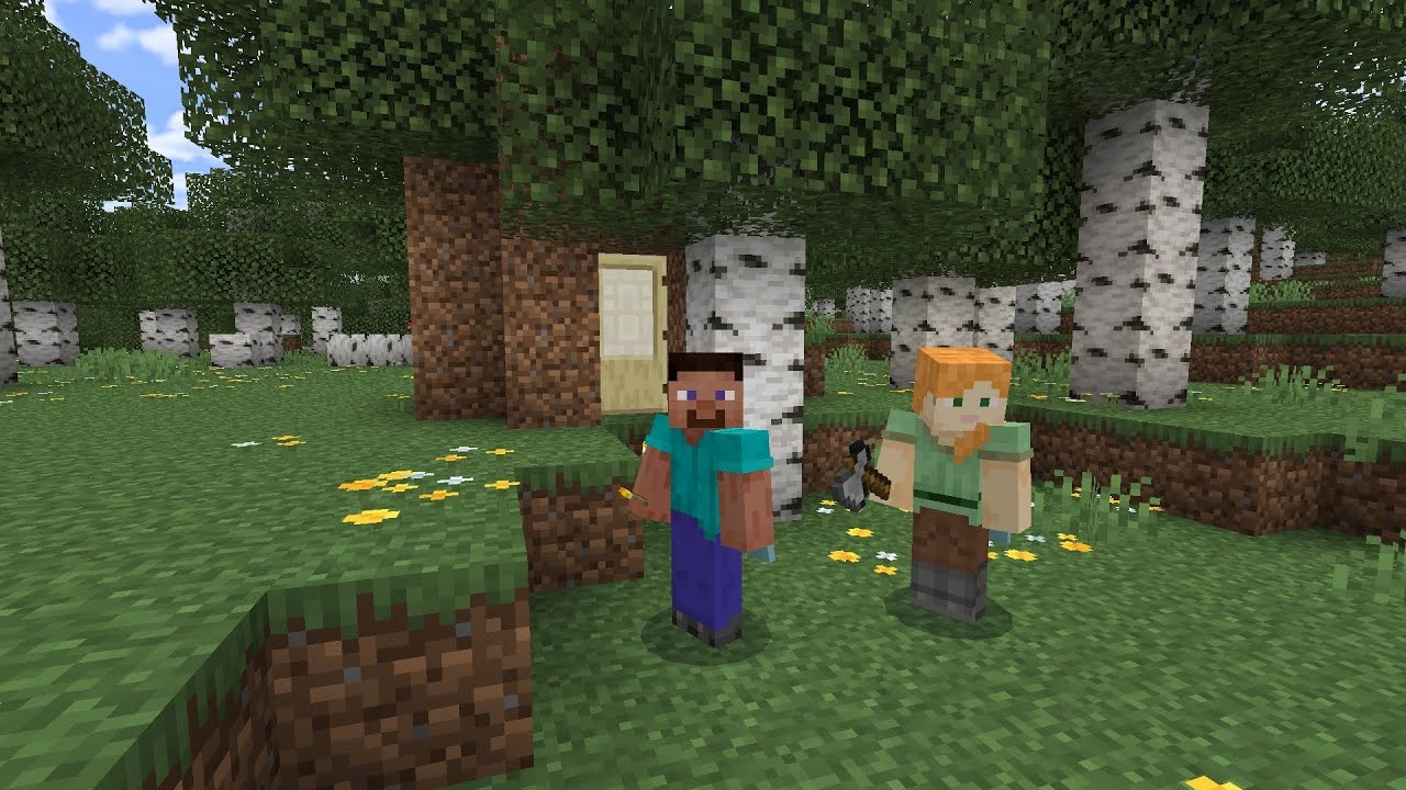 Playing Minecraft Multiplayer 🔥🔥 with my sister 😄