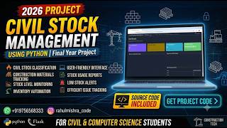 Civil Stock Management System Using Python | Final Year Project 2026