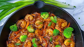 HONEY GARLIC SHRIMP AND BROCCOLI | HONEY BUTTER SHRIMP | QUICK SHRIMP DINNER || FRUGALLYT