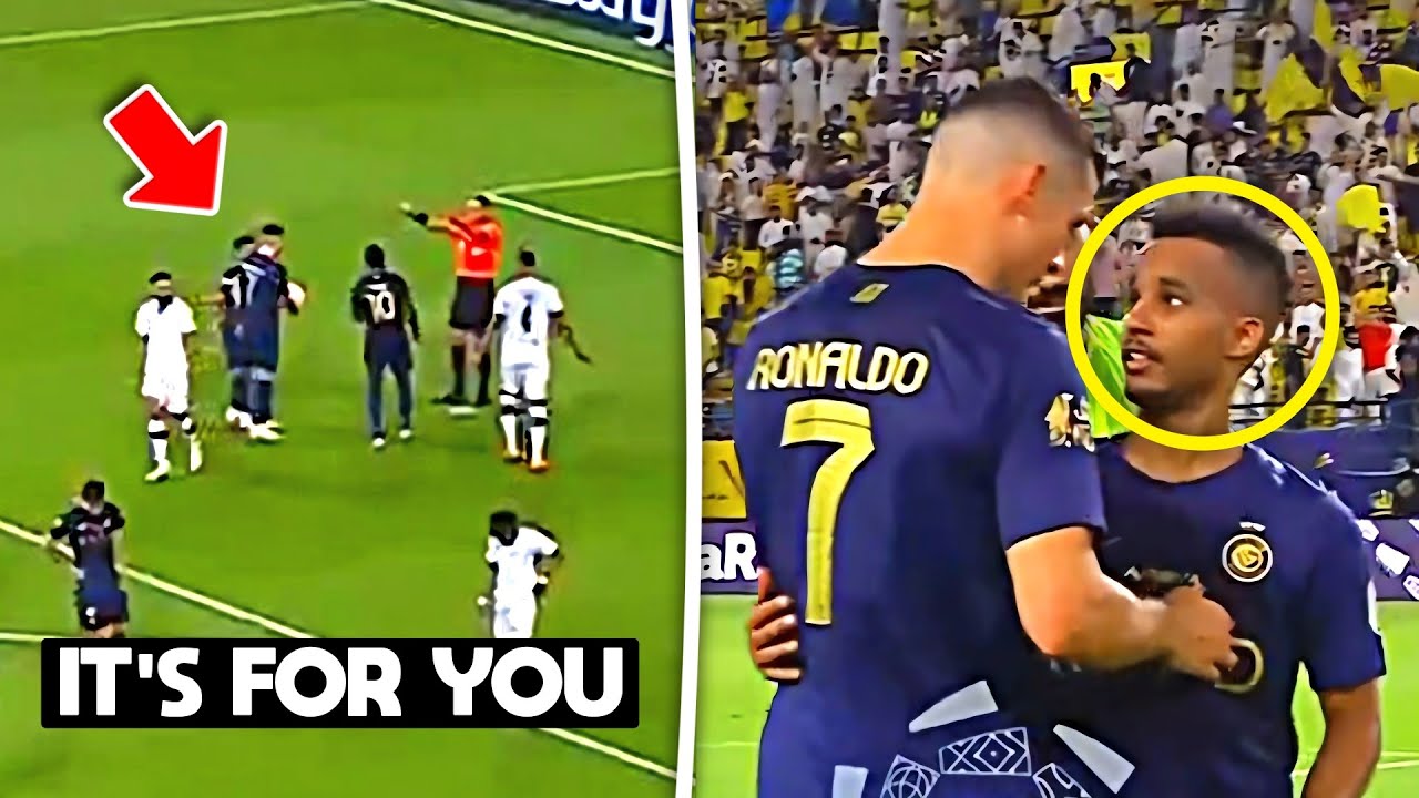 Cristiano Ronaldo Gave his Penalty to Ghareeb vs Al-Shabab 🤯❤️ - YouTube