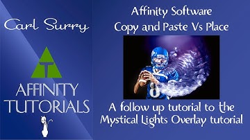 Affinity Software - Copy and Paste Vs Place