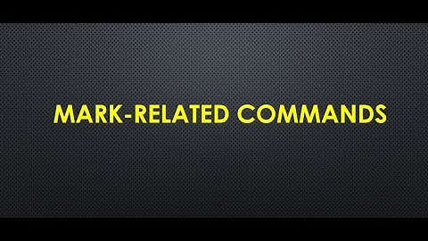 Hypermesh Automation Tutorial | BASIC | 7 | MARK-RELATED COMMANDS