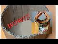 DIY turn a cardboard box and a little T-shirt into a cute storage bag