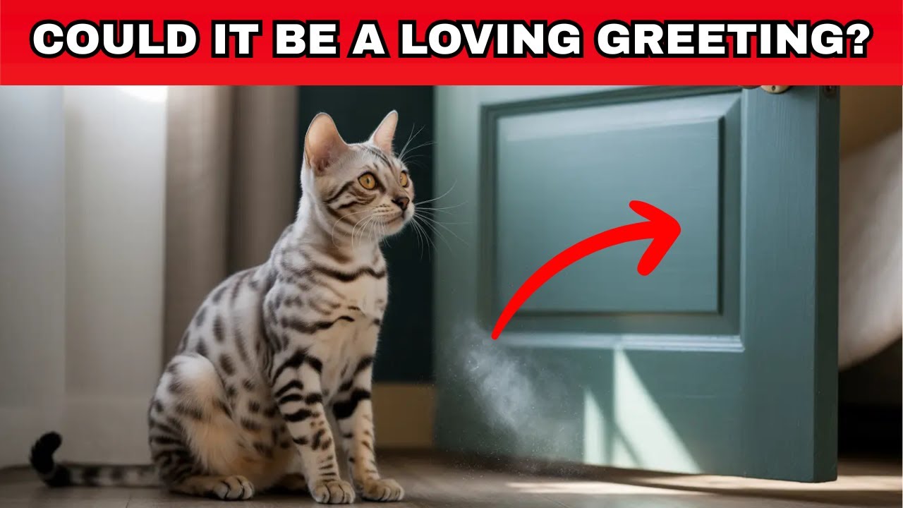 If your cat greets you at the door, it's trying to show you this sign of love...