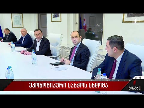ეკონომიკური საბჭოს სხდომა