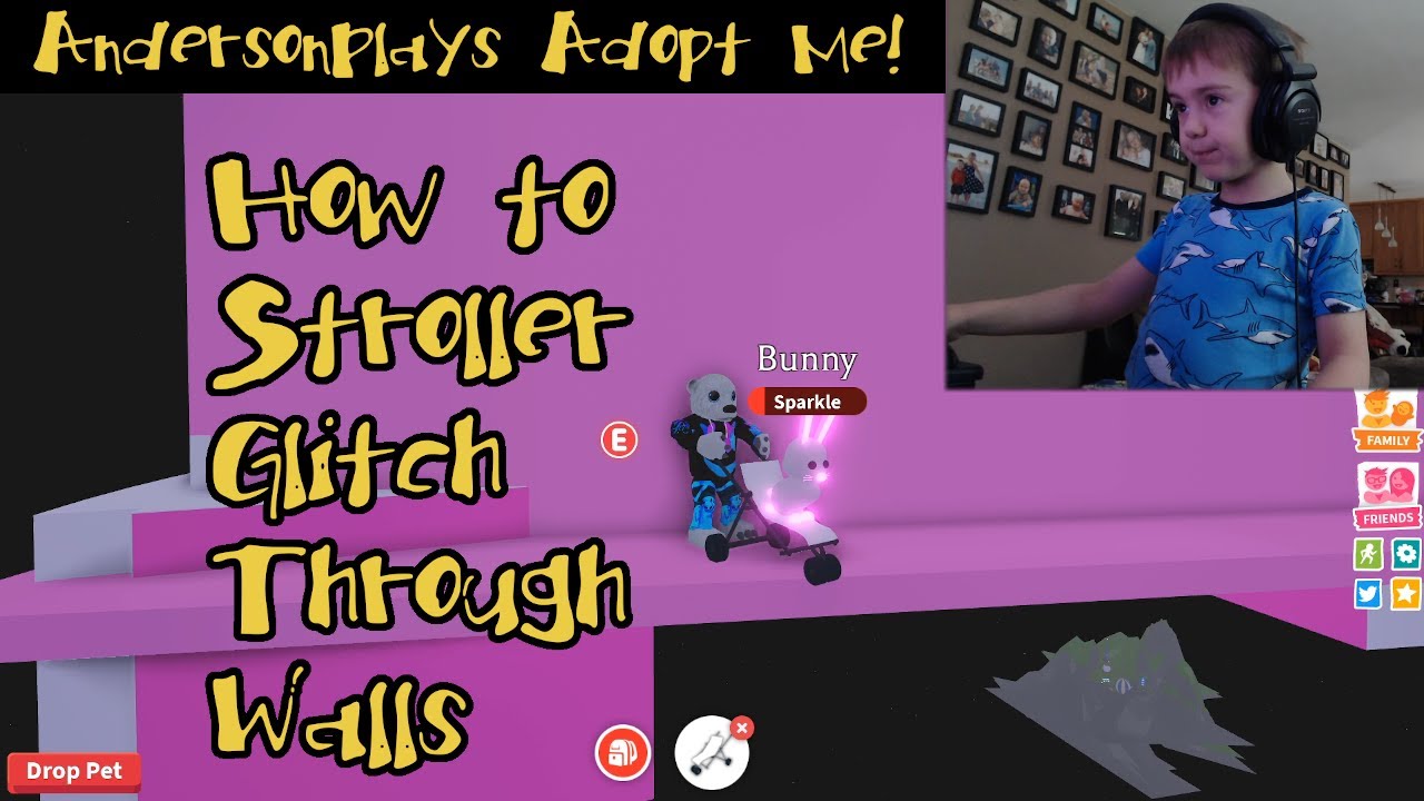 Andersonplays Roblox Adopt Me How To Stroller Glitch Through Walls Youtube - how to glitch through walls in any roblox game youtube