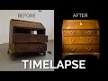 Timelapse Restoration of an Antique Georgian Oak Bureau - Before and After