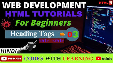 #3 HTML Heading Tags Tutorial In Easiest Way Possible | Web Development