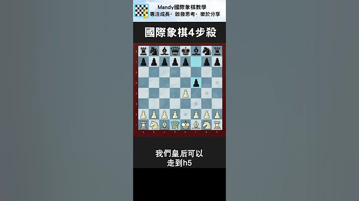 国际象棋4步杀！㊙️🔥(2/100)令人惊叹的弃后！#shorts - 天天要闻