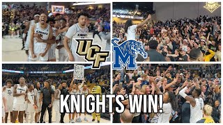 UCF Basketball beats Memphis in double overtime - Final seconds & celebration ⚔🐯🏀