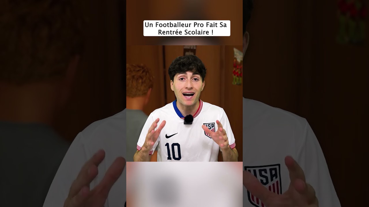 Le footballeur fait sa rentrée scolaire !