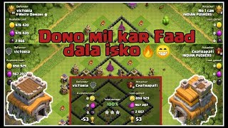 1 Player Defense 2 time from Indian pushers|TH 7 v/s TH8|Clash of clans