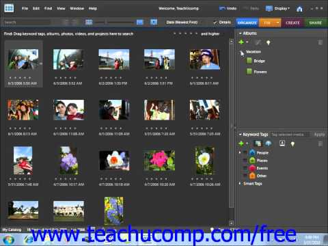 Photoshop Elements 9.0 Tutorial Managing Albums/Collections Adobe Training Lesson 2.8