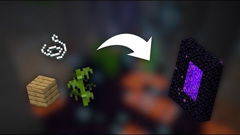 How to Build a Nether Portal with String, Bamboo and Wood