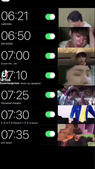 BTS Alarm Ringtones⏰😂🤣 #bts