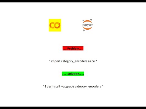 import category_encoders as ce ( error )