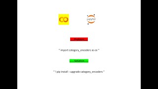 import category_encoders as ce ( error )