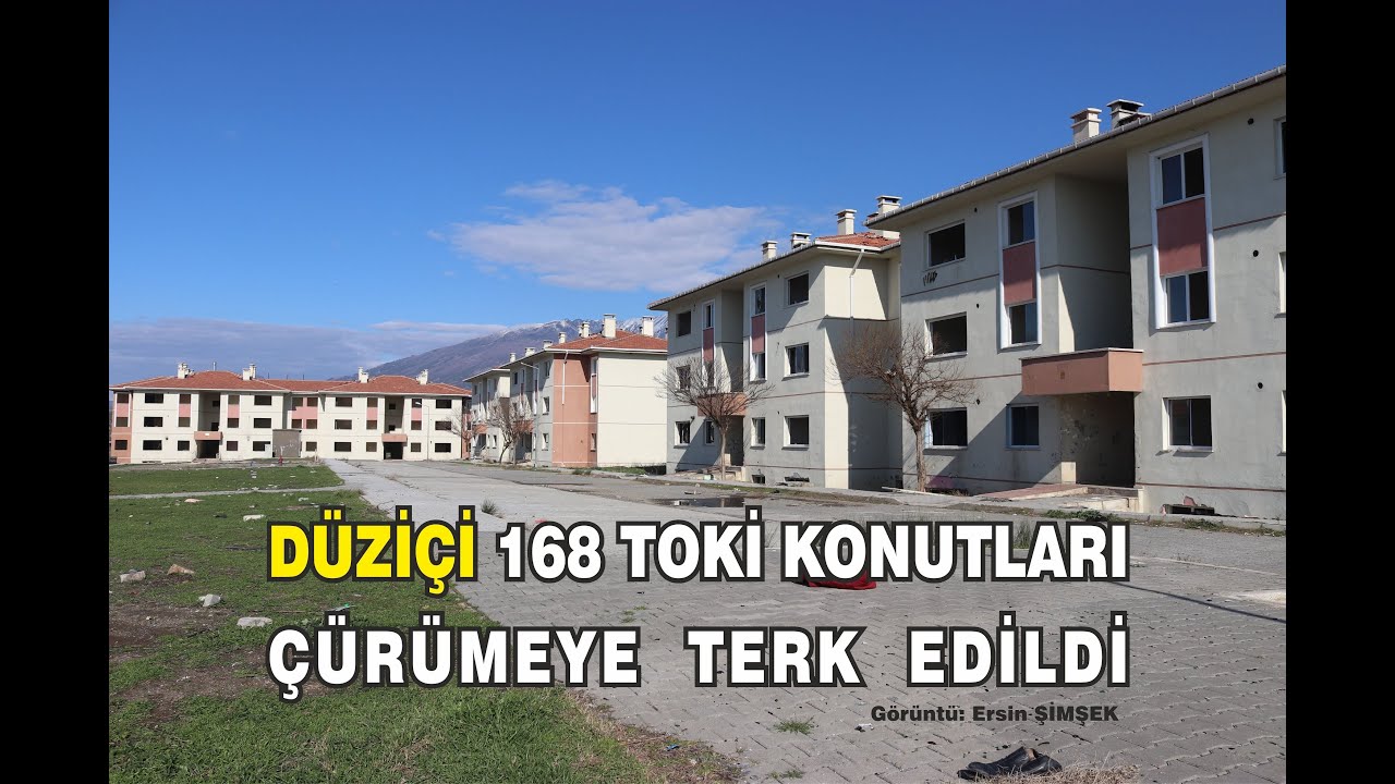 Düziçinde 168 Toki Konutları Çürümeye Terk Edildi
