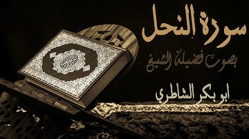 16 - سورة النحل - بصوت فضيلة الشيخ أبو بكر الشاطري