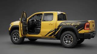 Sports Pickup Truck TRX Style 🚙 | Game Ready Low-Poly 3D Model | Unity & Unreal Engine screenshot 3
