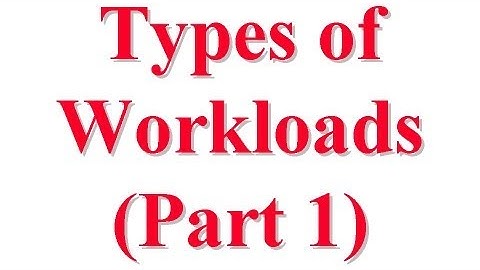 CSE567-13-04A: Types of Workloads for Computer System Performance Evaluation