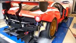 Ferrari 458 gt3 rev backfire dyno run ...