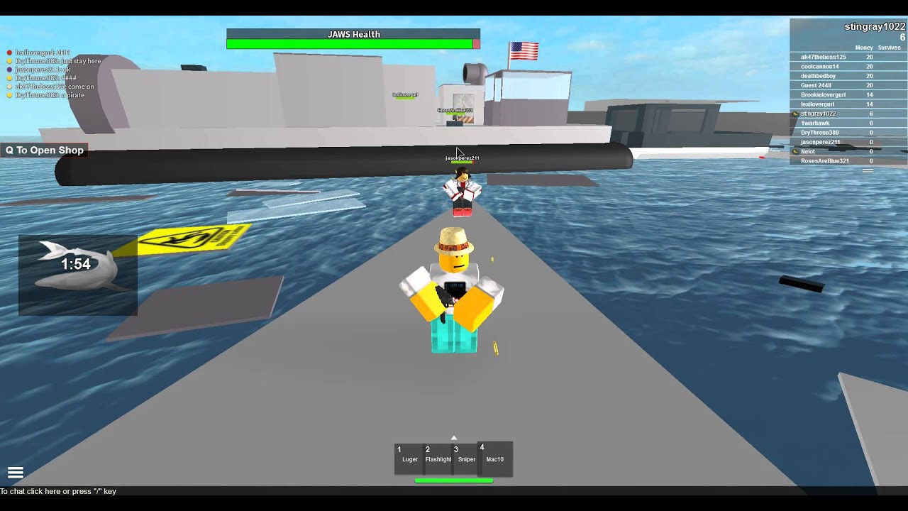 ROBLOX - Roblox Jaws 3! New "Ray Gun!" - YouTube