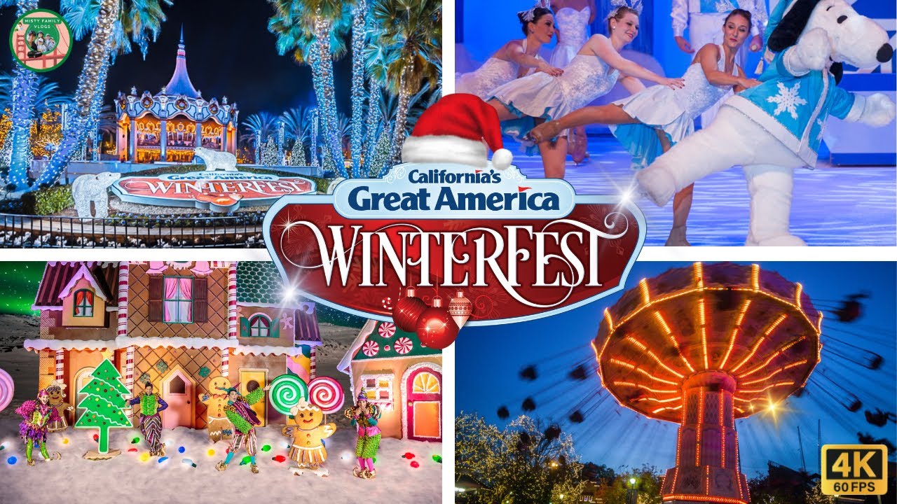 California's Great America WINTERFEST (Full Walkthrough) YouTube