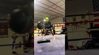 Gervonta Davis playing hot potato with a medicine ball in training #gervontadavis #boxing
