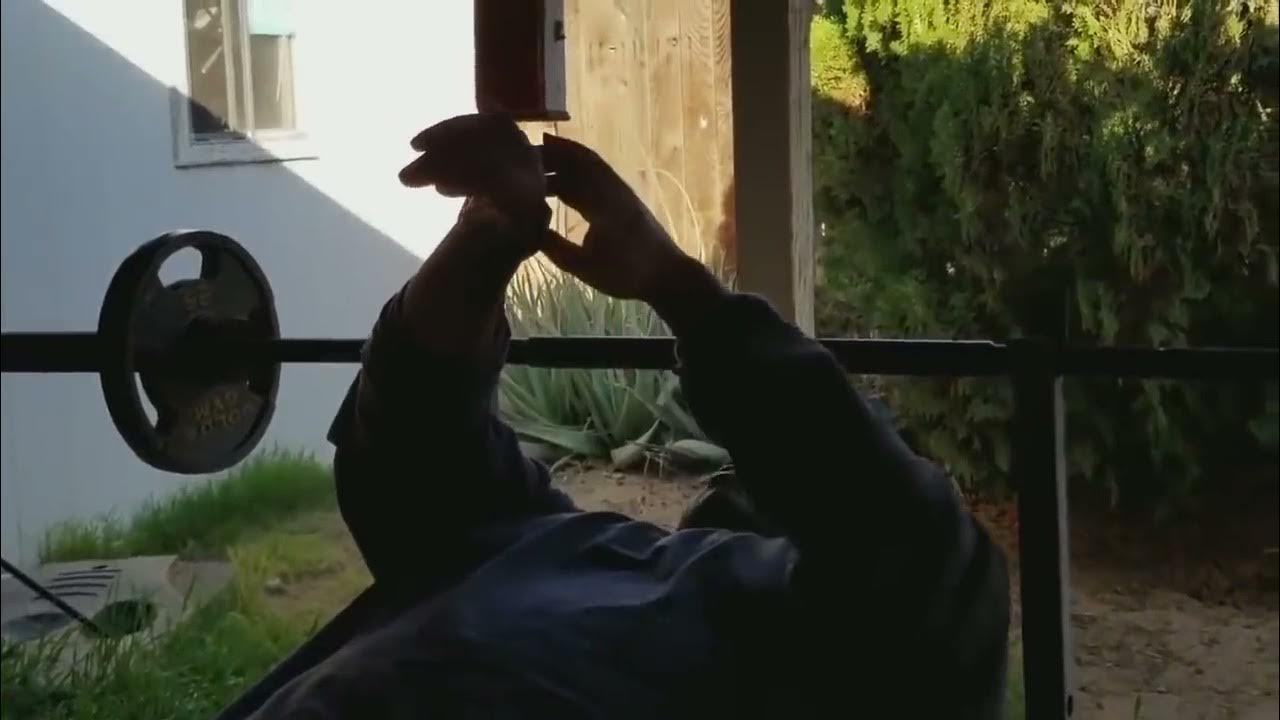 EDP lifting weights in the prison yard YouTube