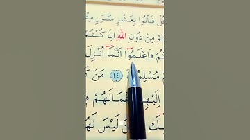 سورة هود الأية 13 إلى 15 القارئ سعد الغامدي #أرح_سمعك_وقلبك