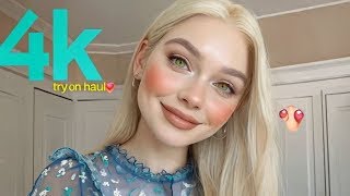 4K See Everything Try-On Haul With Olivia Transparent Dress & Lingerie Reveal