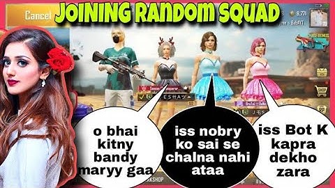 JOINING RANDOM SQUAD OF GIRLS LIKE A BOT | FYME BABA | PUBG MOBILE❤️❤️
