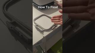 How to Float Fabric for Embroidery! Floating fabric is a common technique used! #embroidery