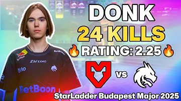 🔥 DONK POV: MIRAGE DOMINATION vs MOUZ! | StarLadder Budapest Major 2025