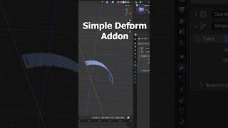 أفضل Addon لتسهيل استخدام Simple Deform في Blender