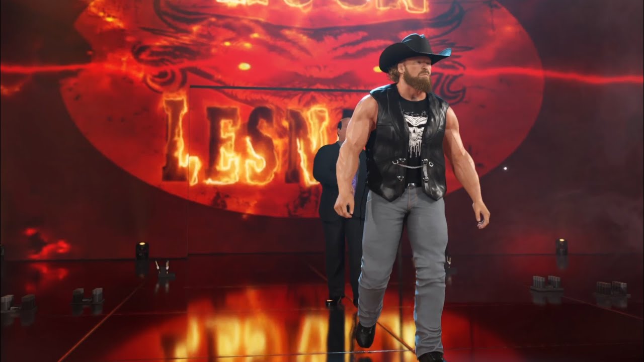 WWE 2K25 - Brock Lesnar & Bron Breakker vs. Roman Reigns & CM Punk | Tag Team Match 