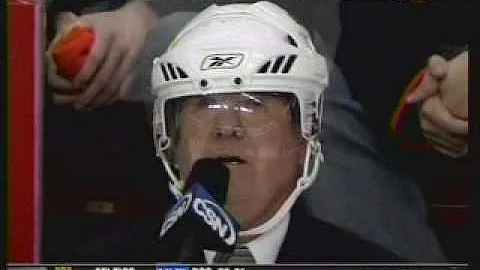 Philadelphia Flyers Steve Coates gets PUNKED Helme...