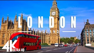 FLYING OVER LONDON (4K UHD) - Relaxing Music Along With Beautiful Nature Videos - 4K Video Ultra HD