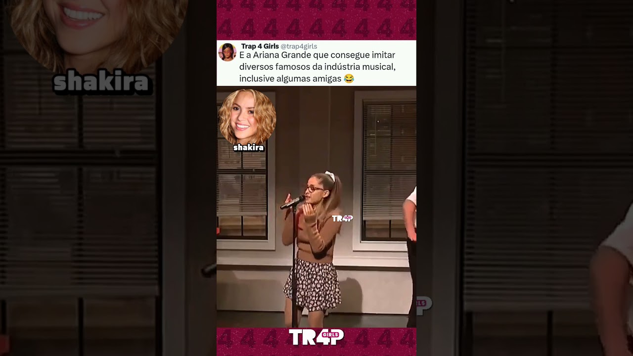 Sabia que Ariana Grande tem esse talento secreto? Imitar outros 😂 