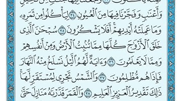 سورة يس 33-44