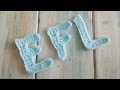 (crochet) How To Crochet Letters E, F, L - Yarn Scrap Friday