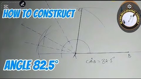 How to construct angle 82.5°