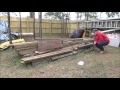 Building a bee hive stand Building a bee hive stand