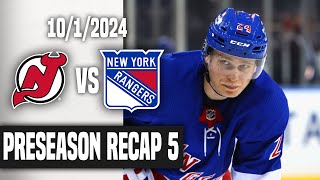 Ranger Fan Reaction Preseason Game 5┃NJD-4 NYR-5! THE RANGERS TAKE DOWN THE DEVILS!