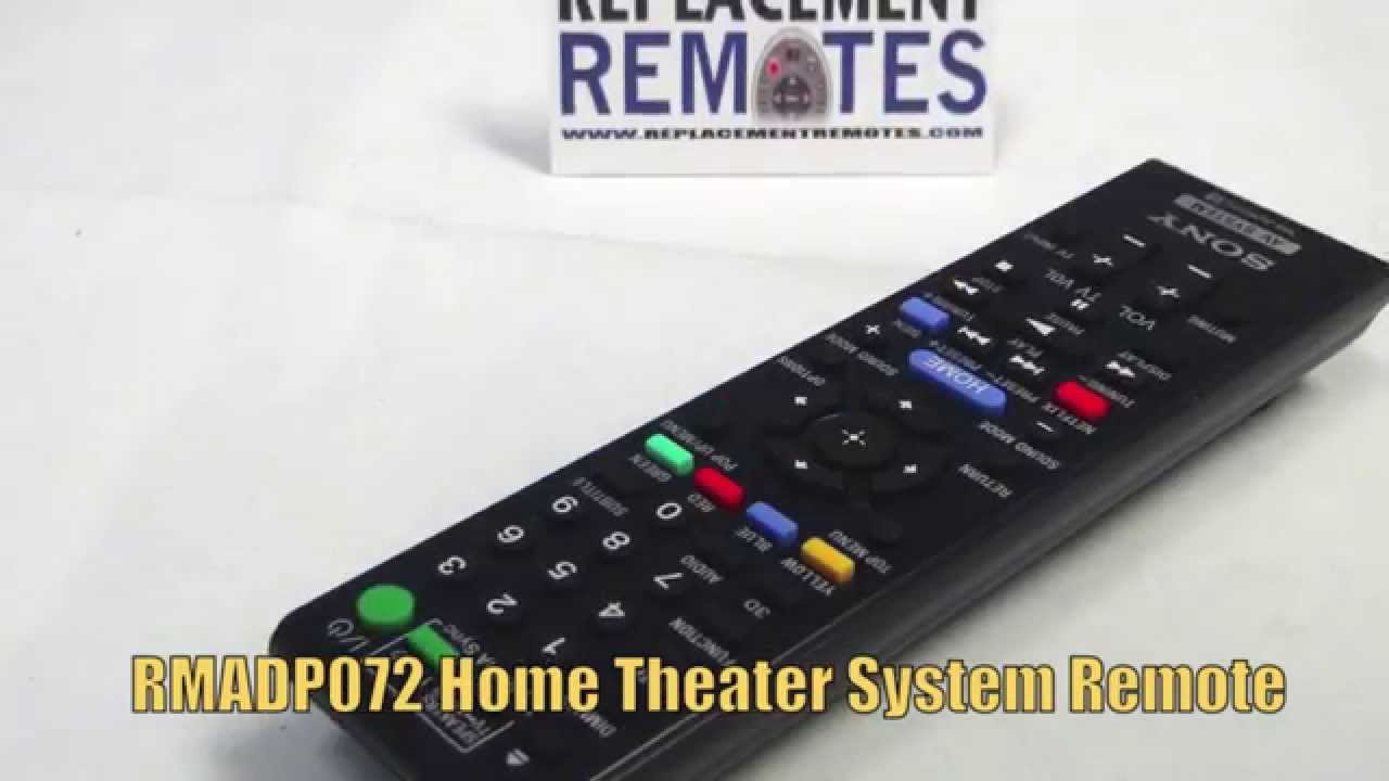 sony surround sound system remote