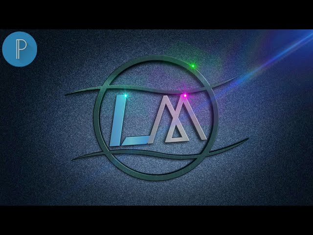 V L Logo design_How to design logo with picart & pixel lab Tutorial(HD) 